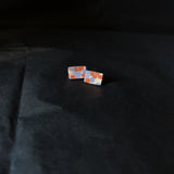Opal Studs - Brown- Rectangle