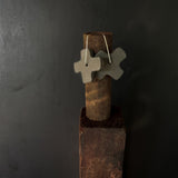 Large Crossed Dangles - Brown
