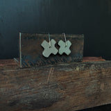 Large Crossed Dangles - Black