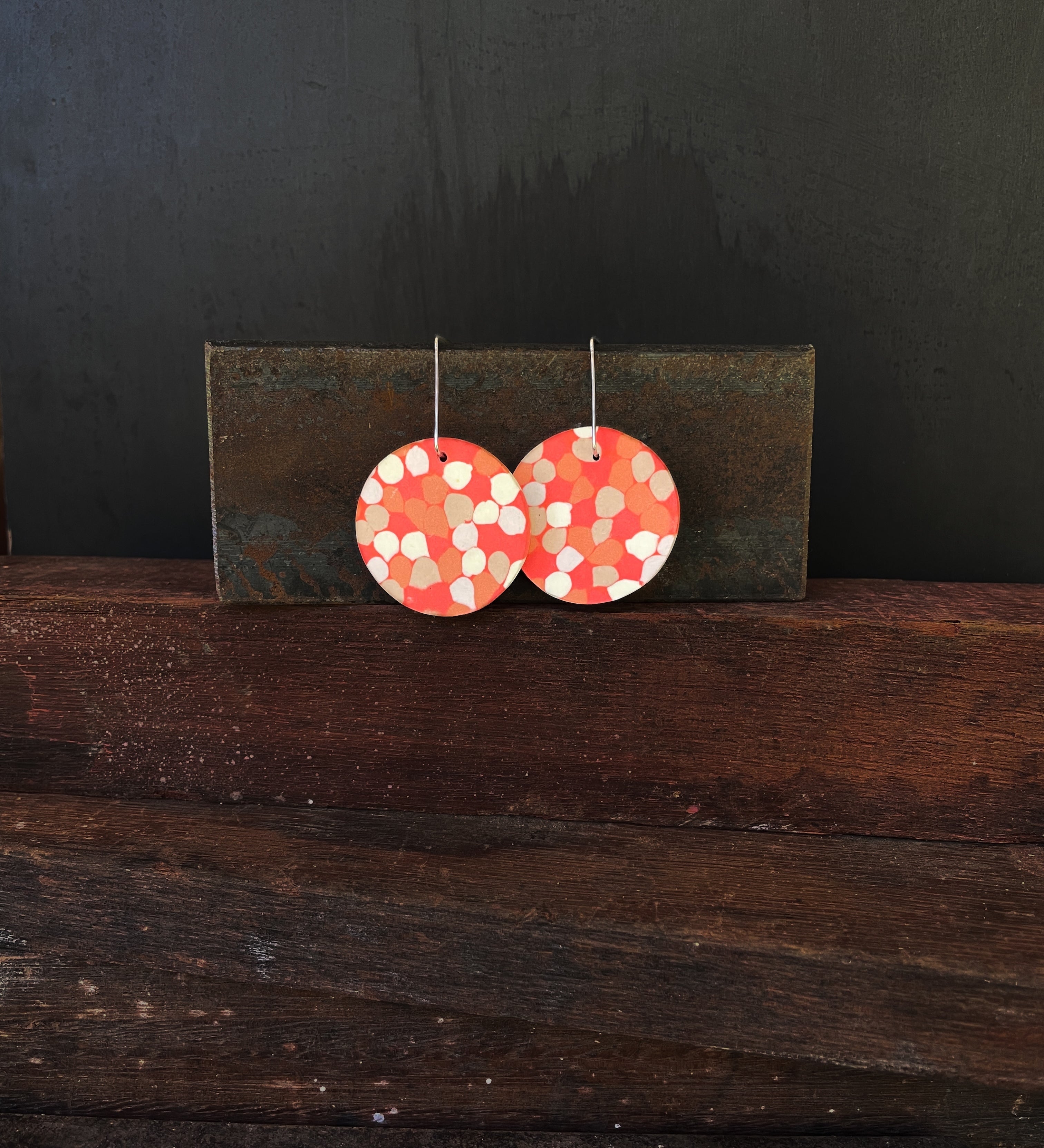 Opal Dangles - Coral - Large